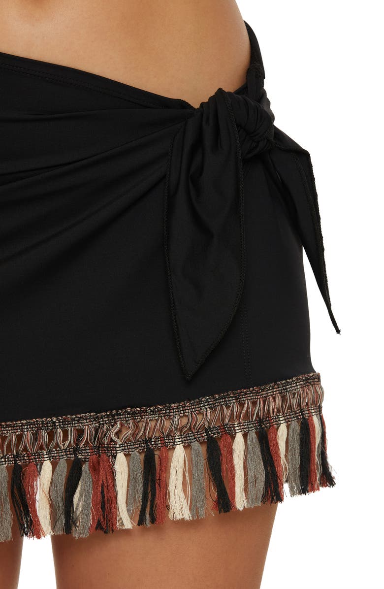 Becca Fringe Cover-Up Miniskirt, Alternate, color, 