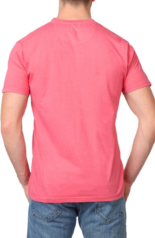 Tailorbyrd Pigment Dyed Pocket T-shirt In Sunwashed Pink