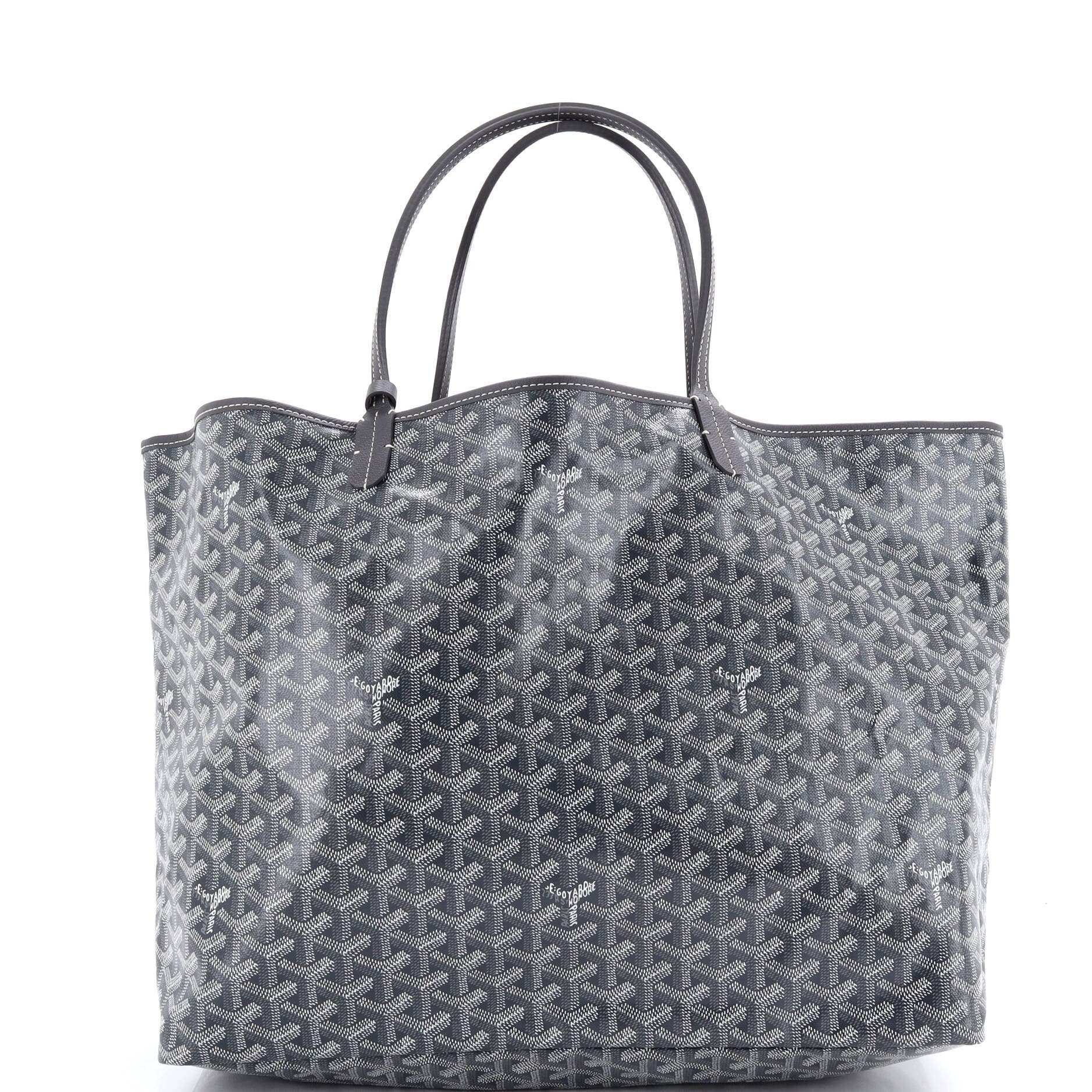 Pre-Owned Goyard Saint Louis Tote Coated Canvas GM, Alternate, color, Gray