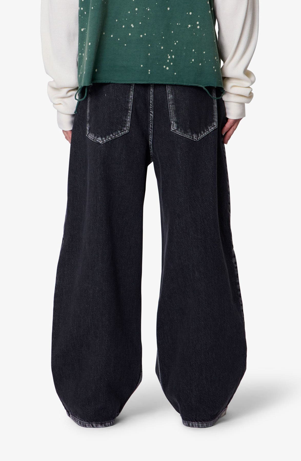 Pleated Denim Jeans - image 2