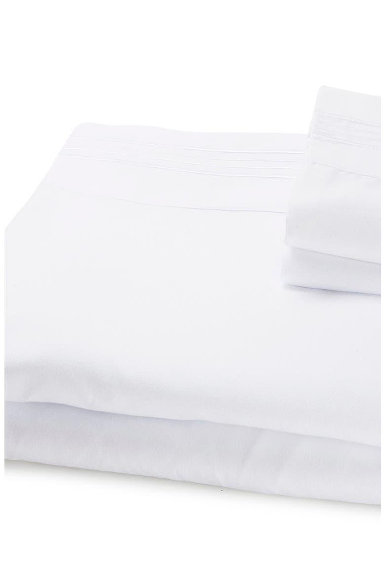 1800 Thread Count Standard Pillowcase - Set of 2, Alternate, color, WHITE