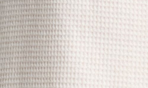 Barefoot Dreams Waffle Knit Thermal Henley In White