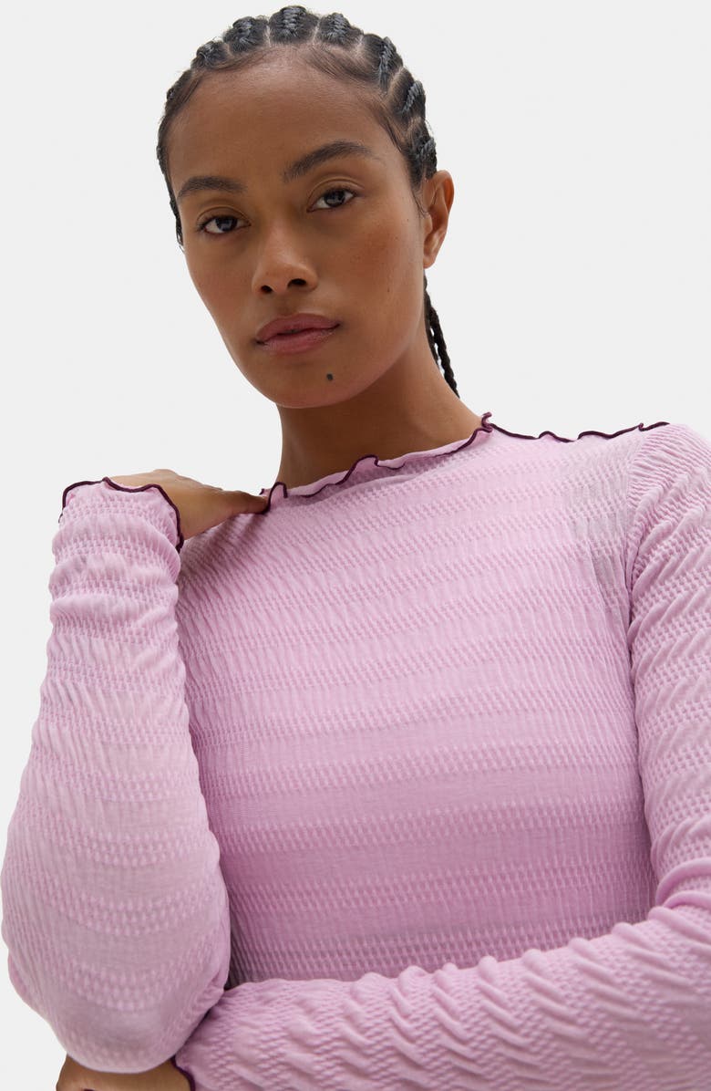 Halfdays Ynes Texture Top, Alternate, color, Amethyst