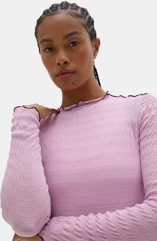 Halfdays Ynes Texture Top In Pink