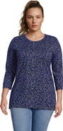 Lands' End 3/4 Sleeve Cotton Supima Tunic