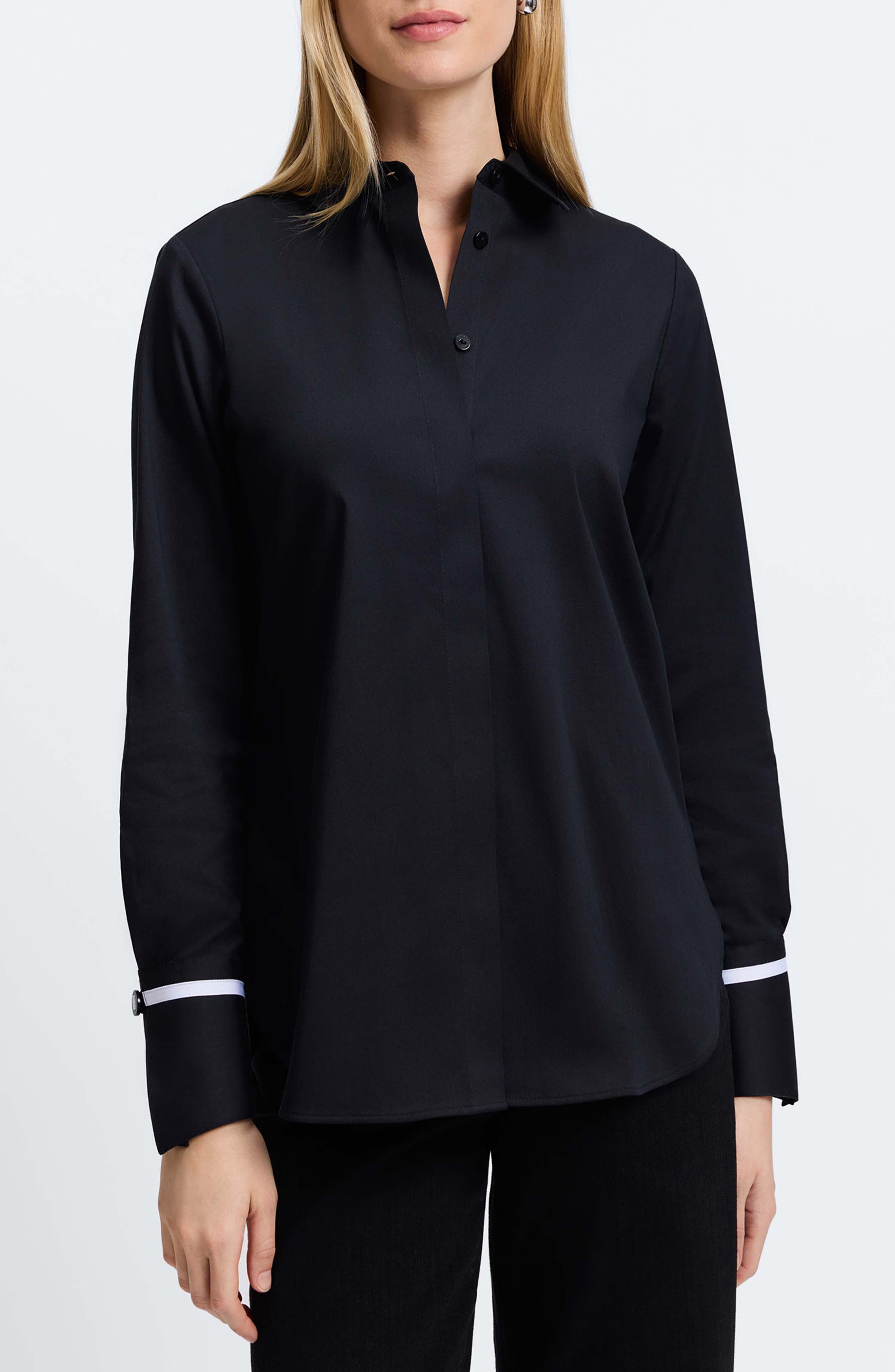 Foxcroft Iris Button-Up Shirt