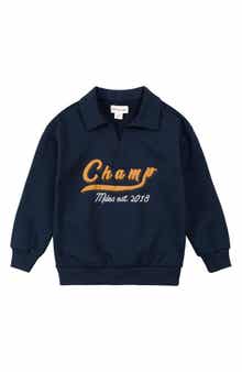 MILES THE LABEL Kids' Champion Cotton Graphic Sweatshirt