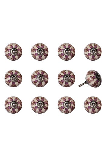 Kinetic 12-pack Knobs In Purple Cream