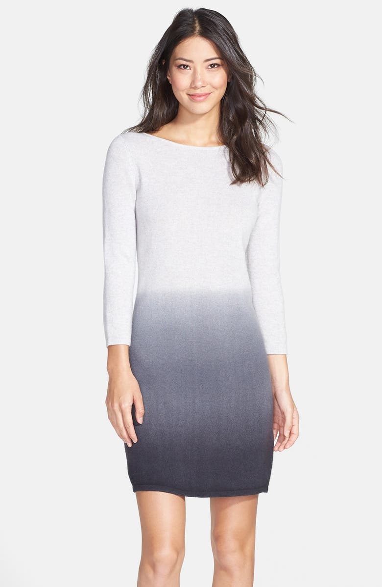 Only Mine Dip Dye Wool & Cashmere Sweater Dress, Main, color,