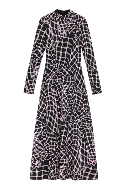 Speculus Turtleneck Jersey Maxi Dress