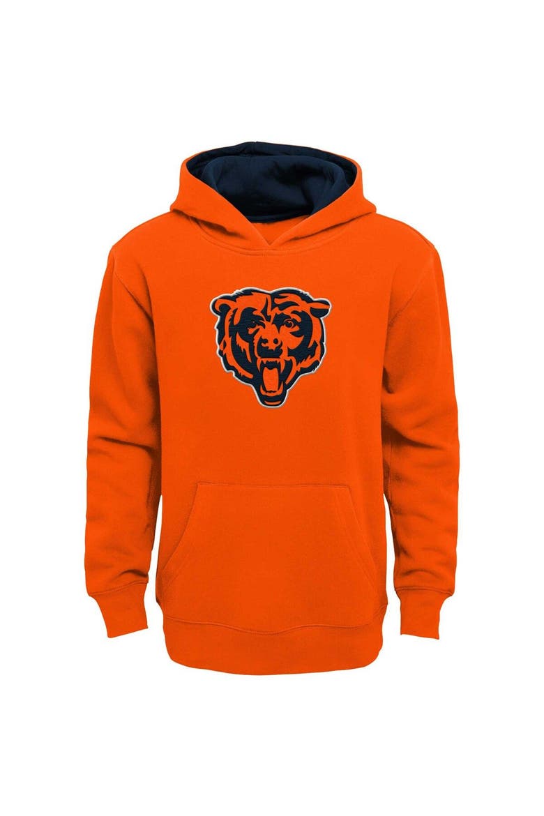 Youth Orange Chicago Bears Prime Pullover Hoodie, Main, color, Orange