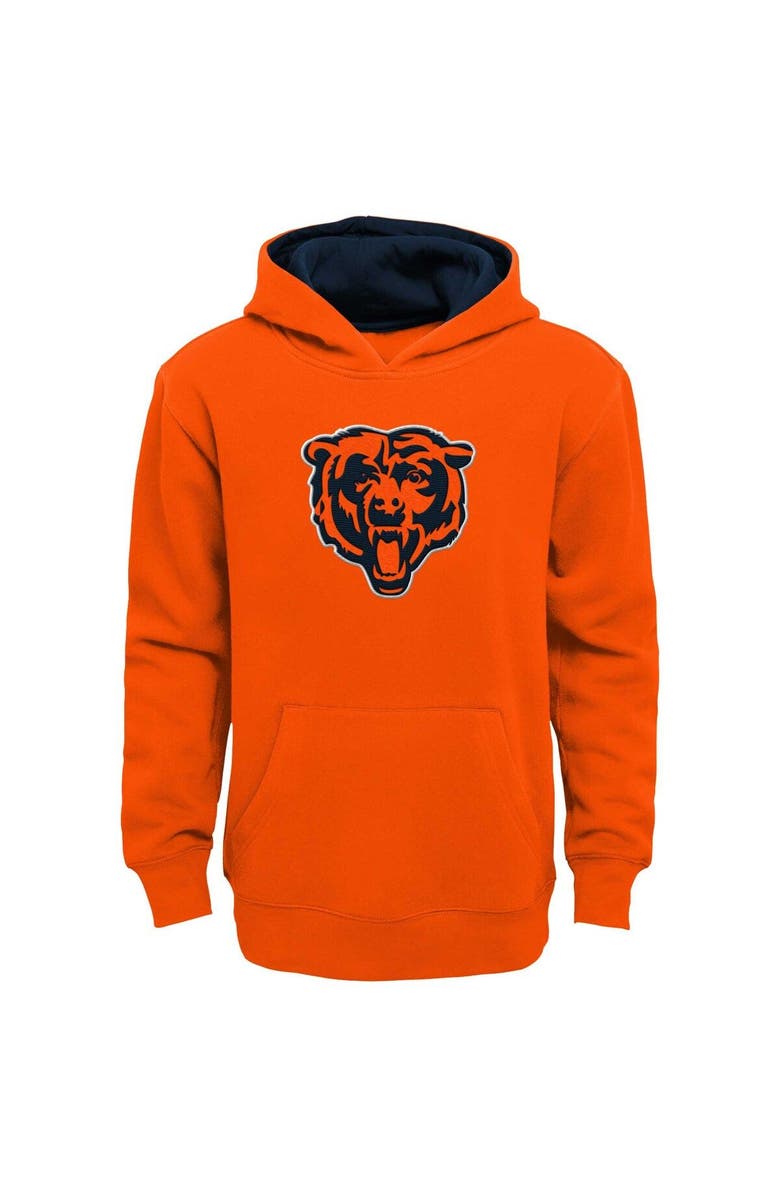 Outerstuff Youth Orange Chicago Bears Prime Pullover Hoodie, Main, color, 