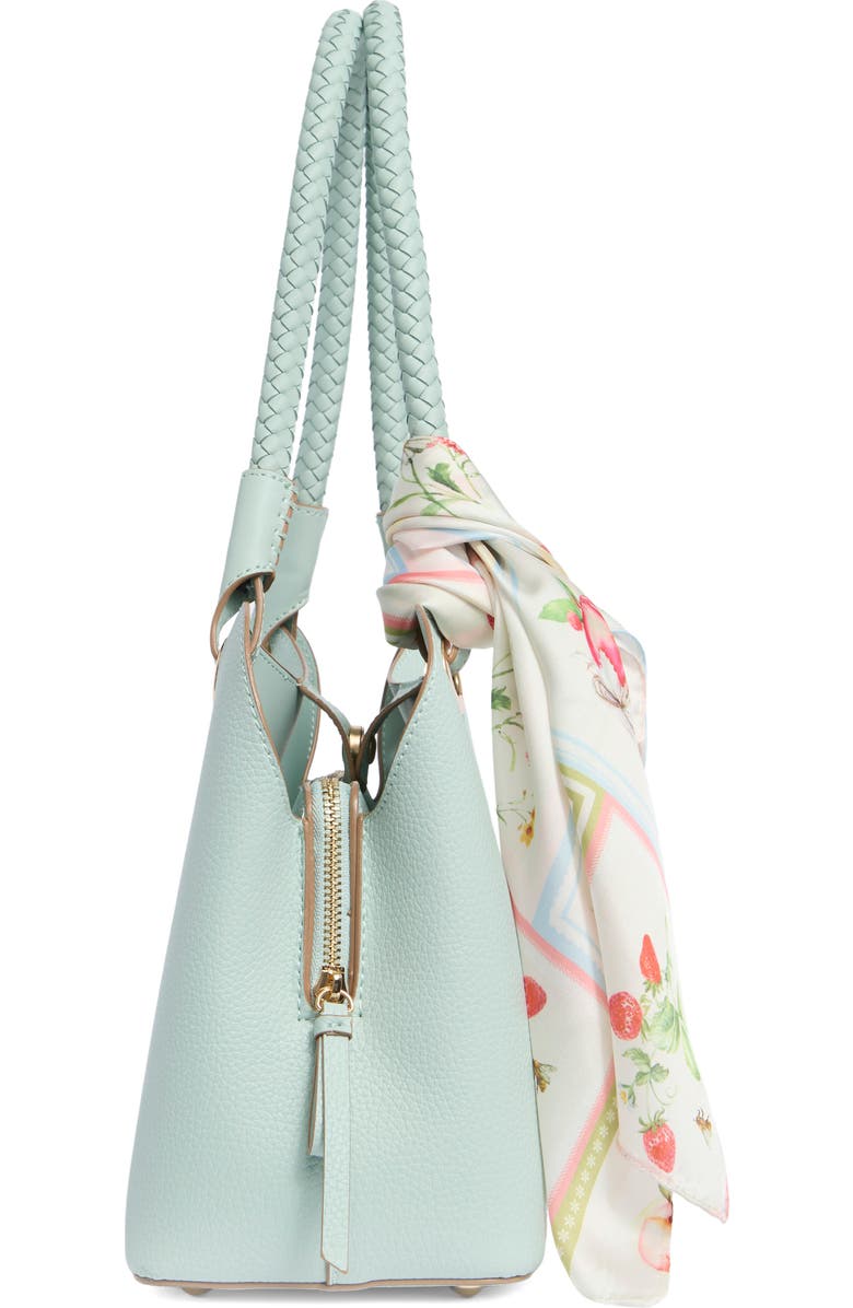 Nanette Lepore Sybil Braided Handle Shoulder Bag, Alternate, color, Surf Spray