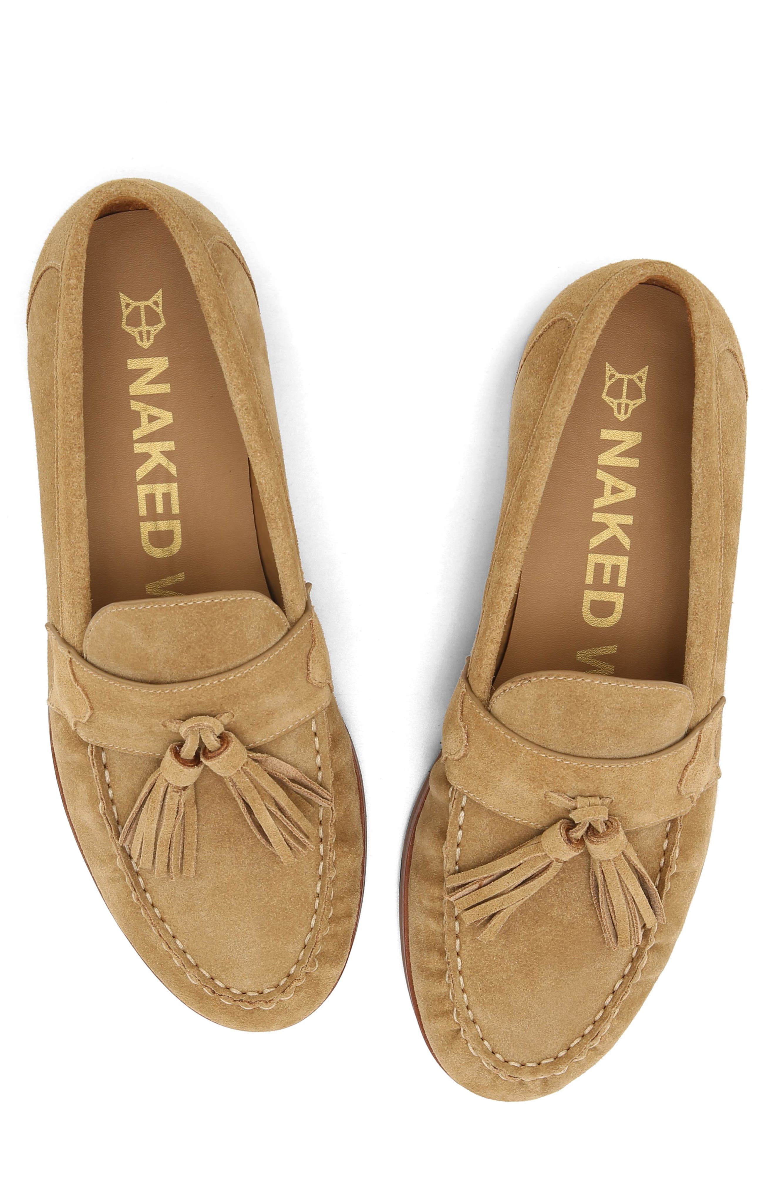Naked Wolfe Lido Tassel Loafer, Alternate, color, Tan