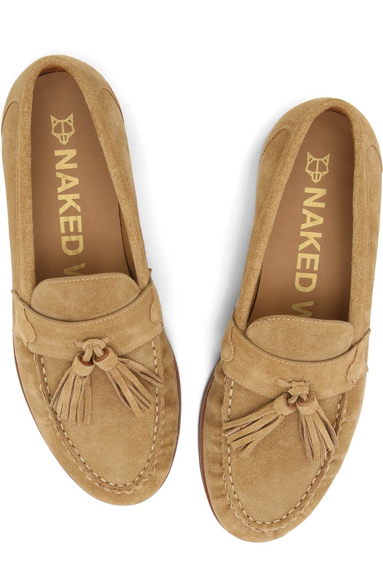 Naked Wolfe Lido Tassel Loafer, Alternate, color, Tan