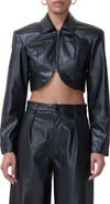 AFRM Hallie Crop Faux Leather Jacket