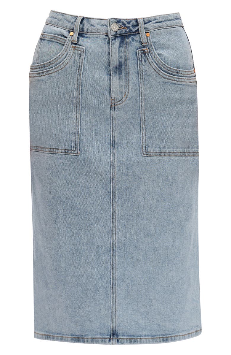 Bayeas Beth Denim Midi Skirt, Alternate, color, Whispy