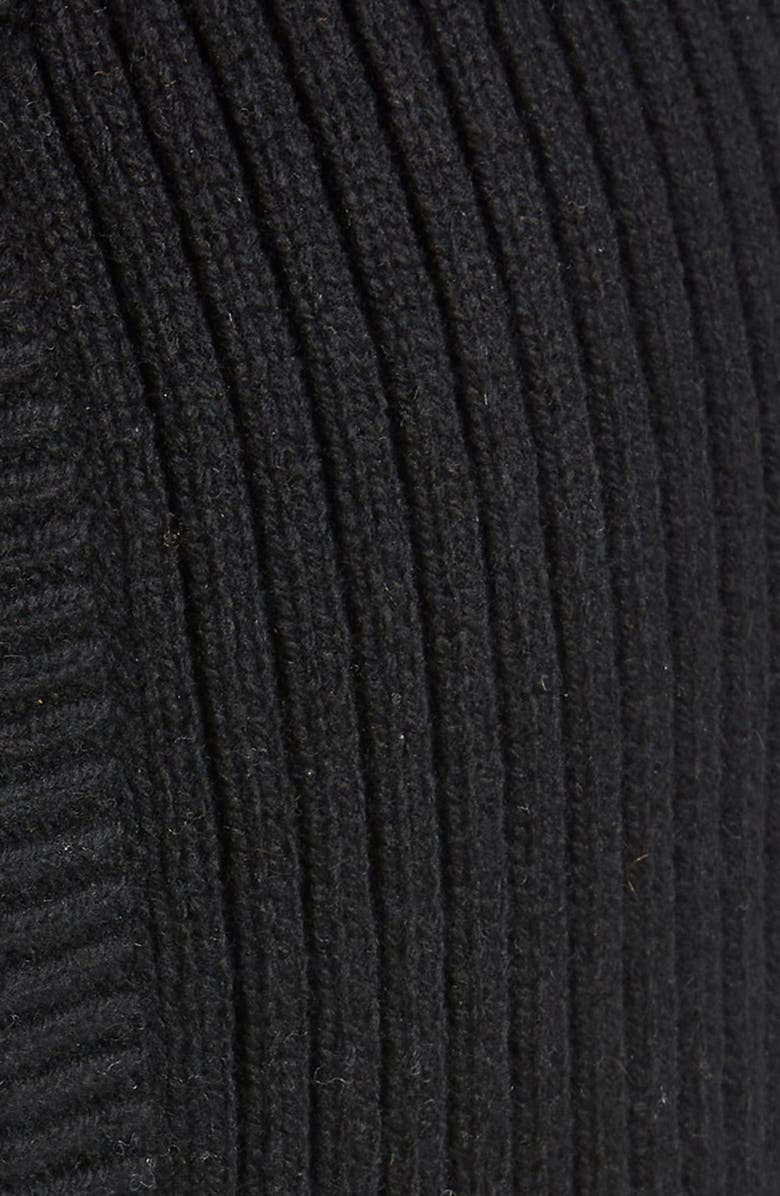 rag & bone Mara Rib Merino Wool & Organic Cotton Blend Balaclava, Alternate, color,