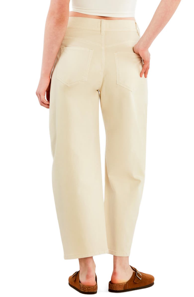 HINT OF BLU Relaxed Barrel Jeans, Alternate, color, Almond Milk