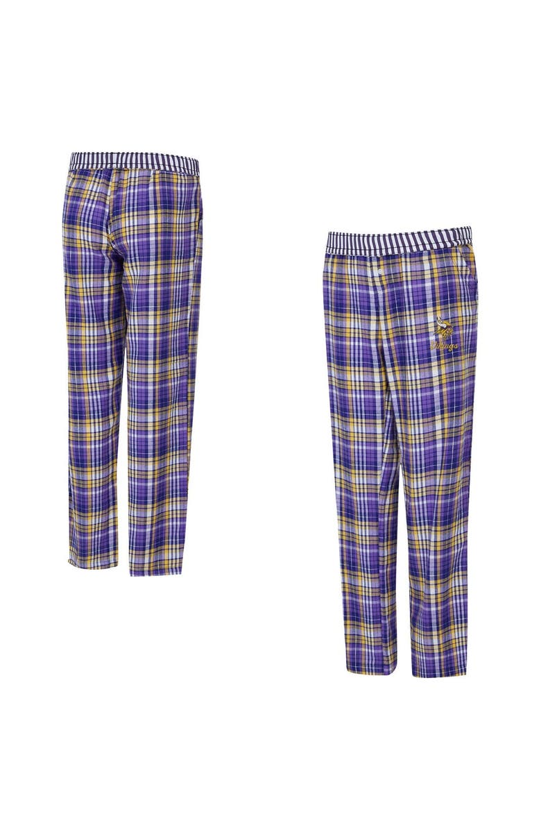 CONCEPTS SPORT Women's Concepts Sport  Purple Minnesota Vikings Laney Plaid Tri-Blend Pants, Main, color, Purple