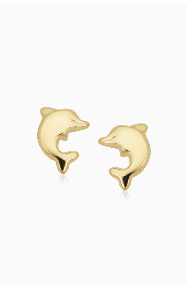 Oradina 14K Yellow Gold Make a Splash Studs, Main, color, Yellow Gold
