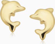 Oradina 14K Yellow Gold Make a Splash Studs