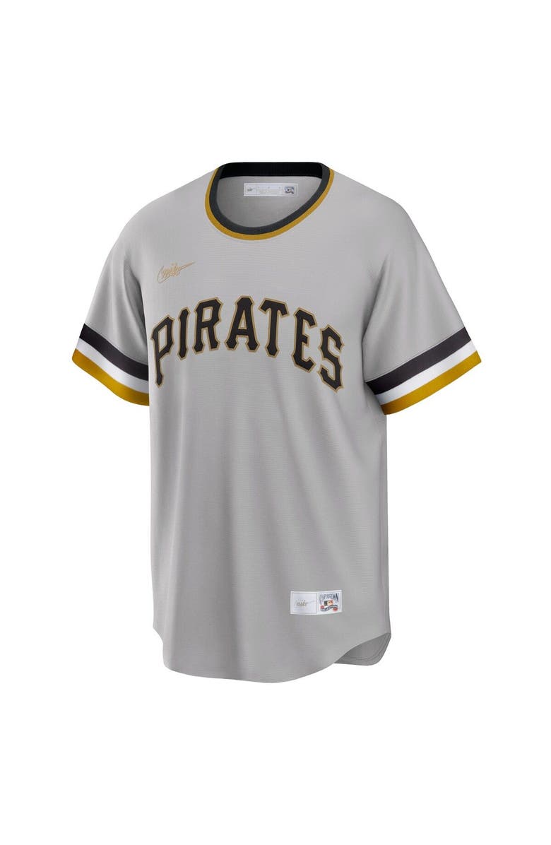 Nike Men's Nike Gray Pittsburgh Pirates Road Cooperstown Collection Team Jersey, Alternate, color, 