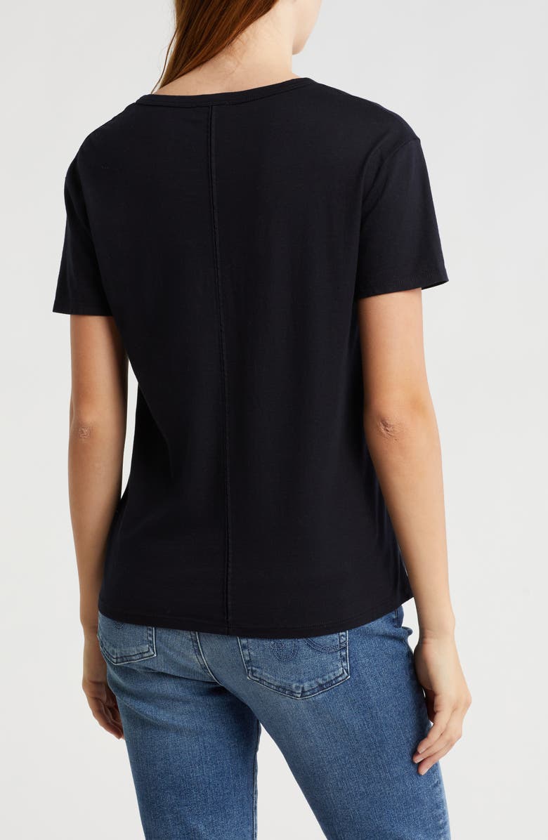 AG Henson V-Neck T-Shirt, Alternate, color, True Black