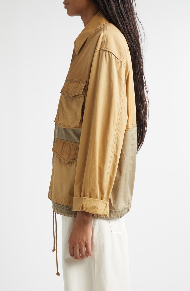 Golden Goose Gender Inclusive Journey Cotton Utility Jacket, Alternate, color, Bistre/ Gothic Olive