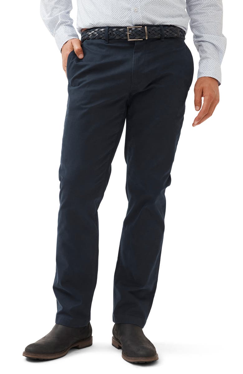 Rodd & Gunn West Cape Regular Stretch Flat Front Pants, Main, color, Denim