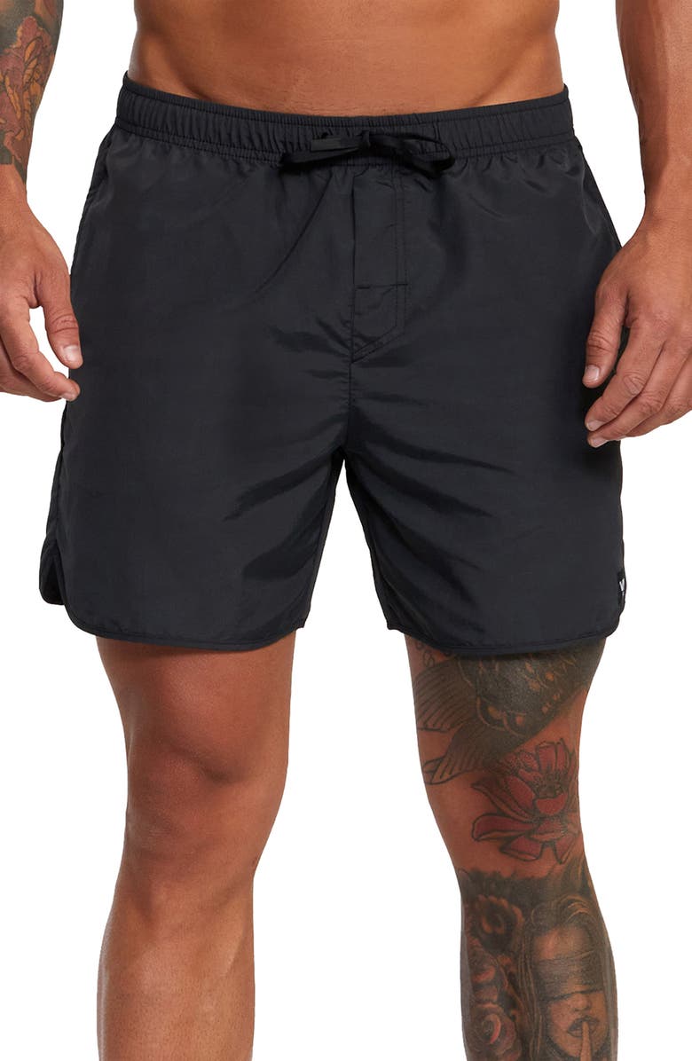RVCA Outsider Basecamp Nylon Drawstring Shorts, Main, color, 