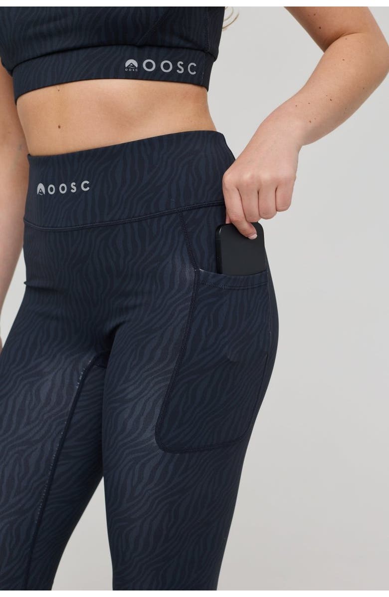 OOSC Infinite High Waisted Leggings - Black Tiger, Alternate, color, Black Tiger