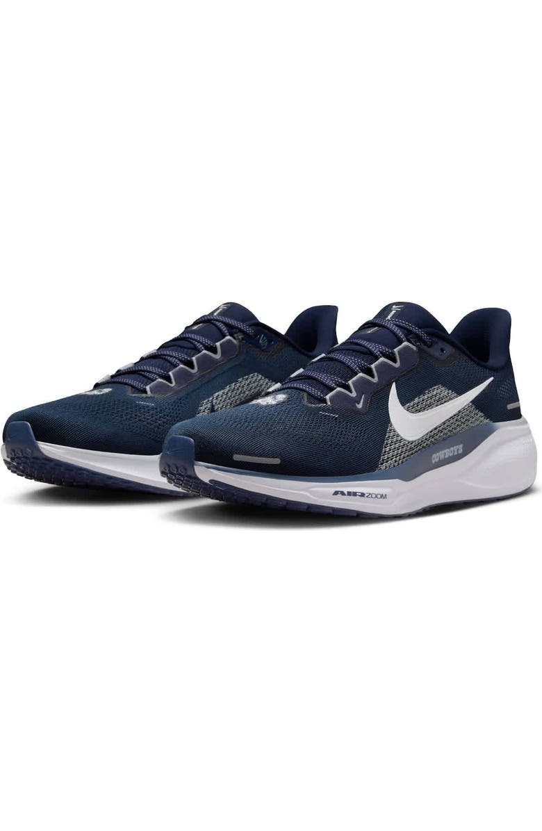 Nike Unisex Nike Navy Dallas Cowboys Zoom Pegasus 41 Running Shoes, Alternate, color,
