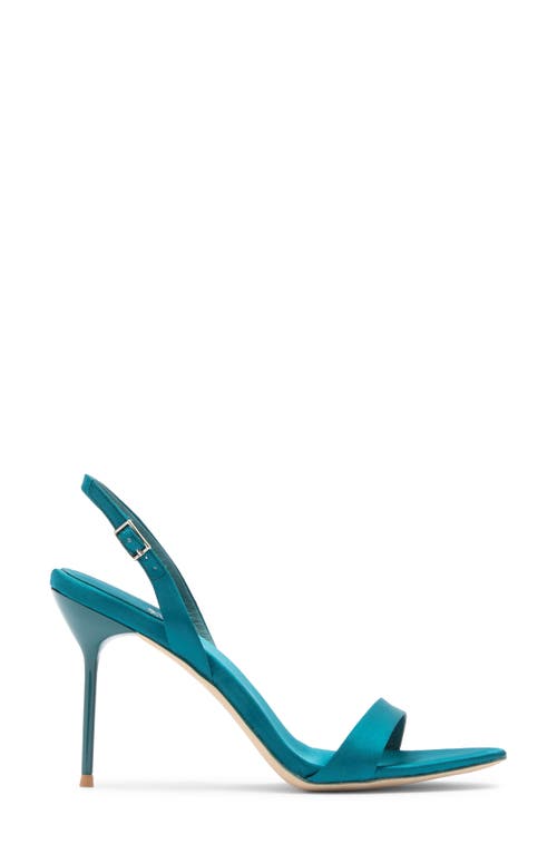 Jeffrey Campbell Go-getter Sandal In Turquoise Satin