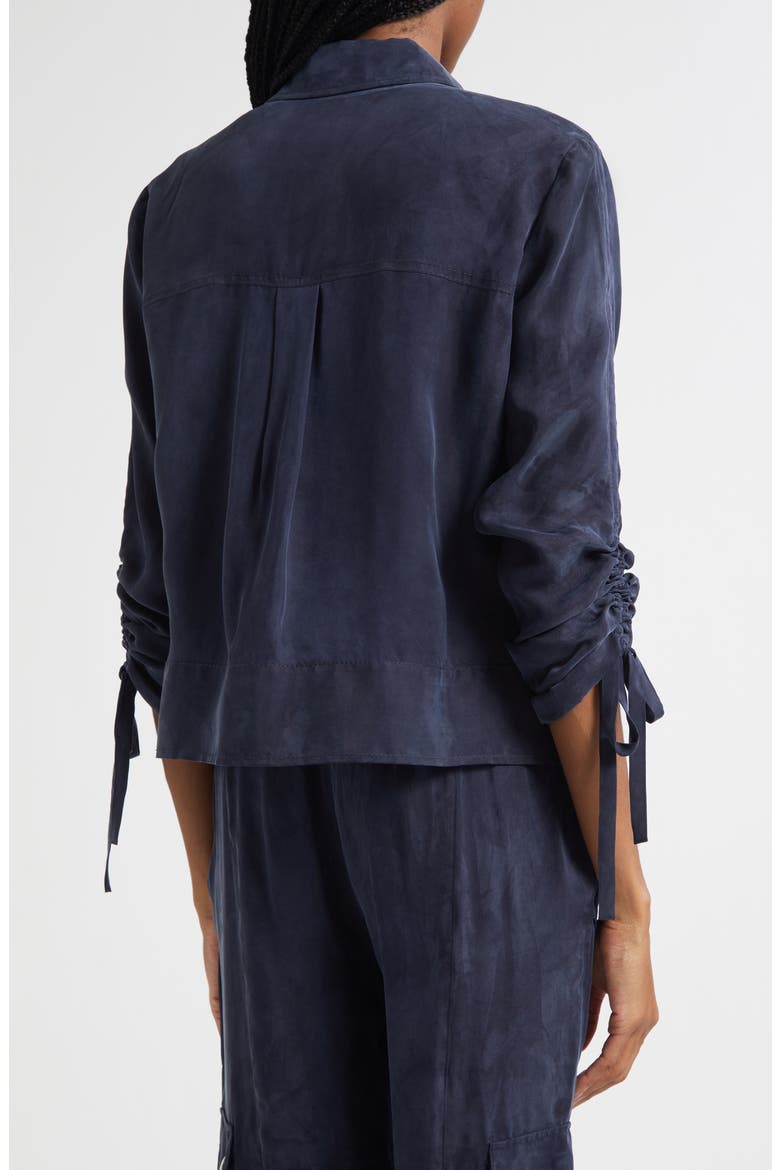 Dale Washed Twill Jacket, Alternate, color, NAVY