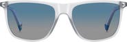 Polaroid 55mm Gradient Polarized Rectangular Sunglasses