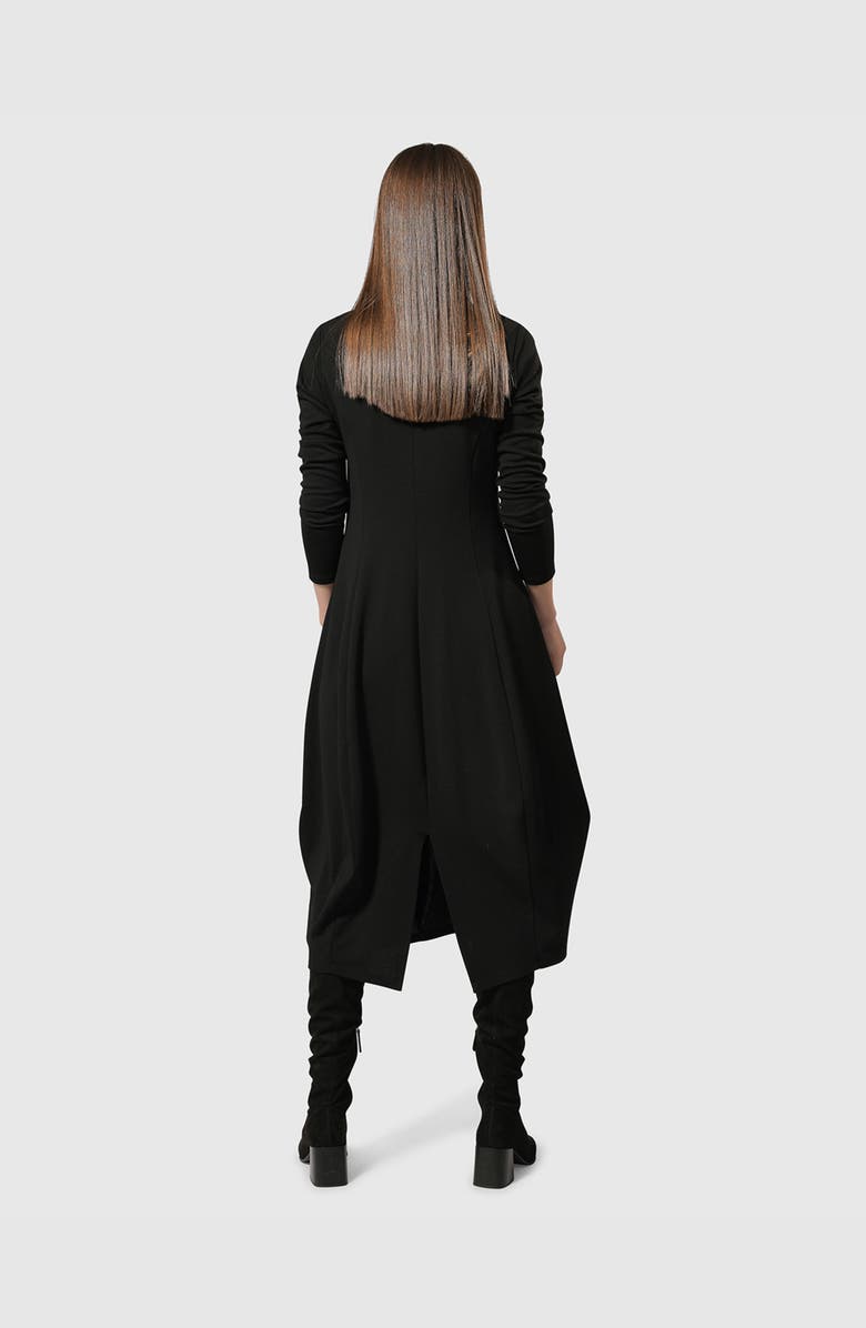 Alembika Essential Pockets Cocoon Dress, Alternate, color, Black