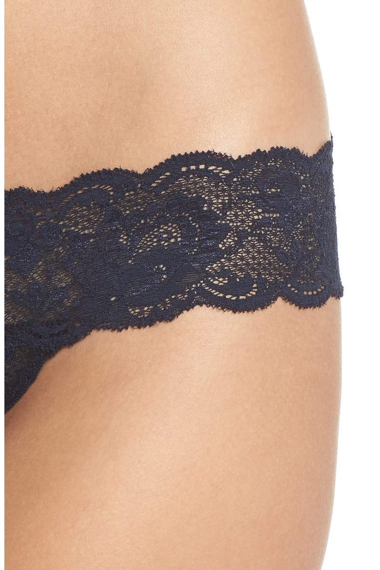 'Never Say Never Cutie' Thong, Alternate, color, NOCTURNAL BLUE