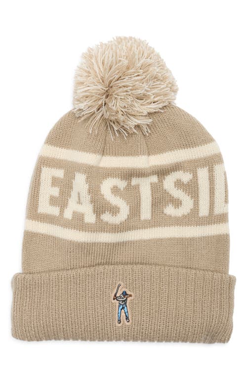 Eastside Golf Pom Pom Beanie In Brown