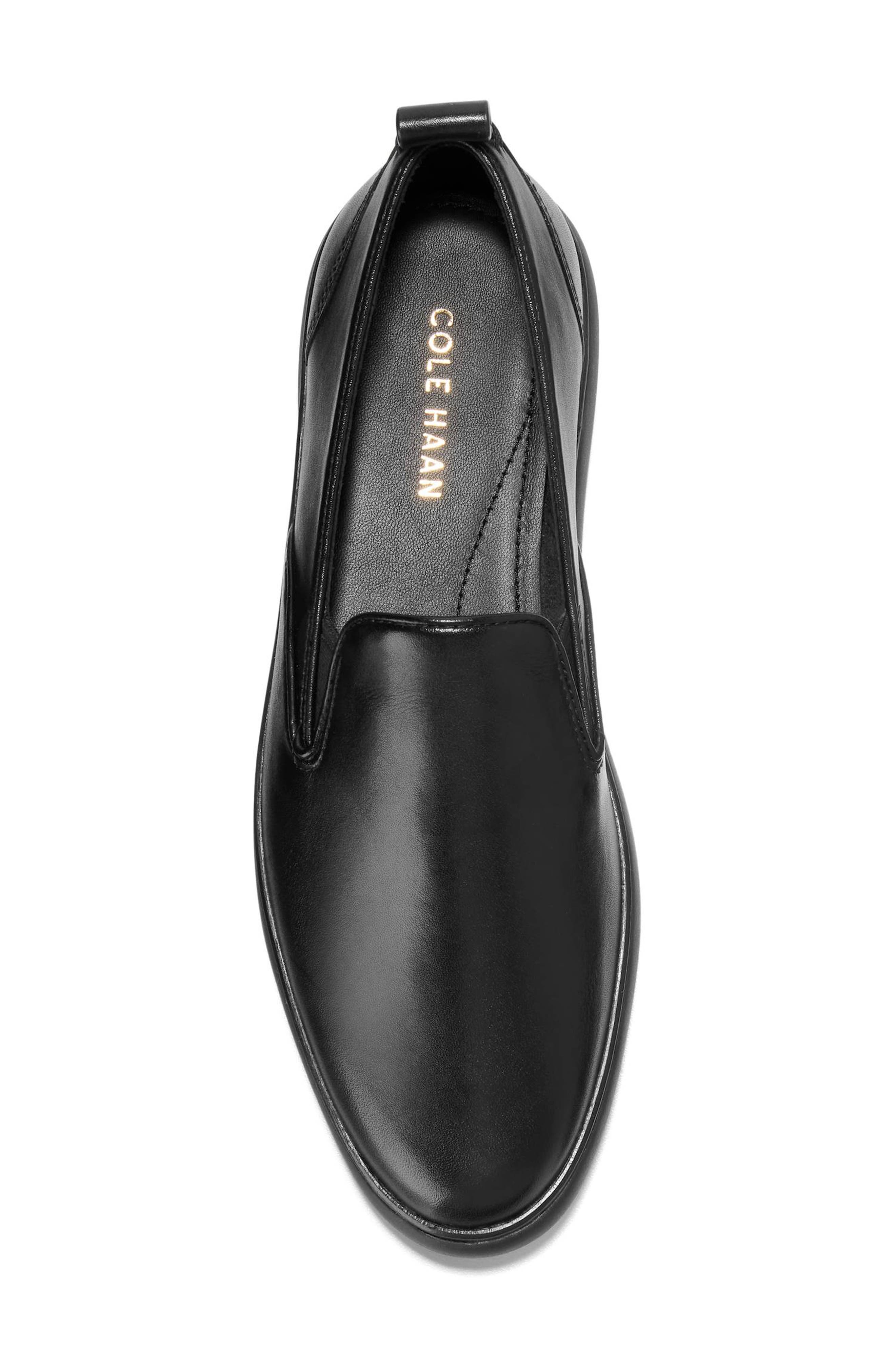 Cole Haan Galena Loafer, Alternate, color, Black Leather/ Black