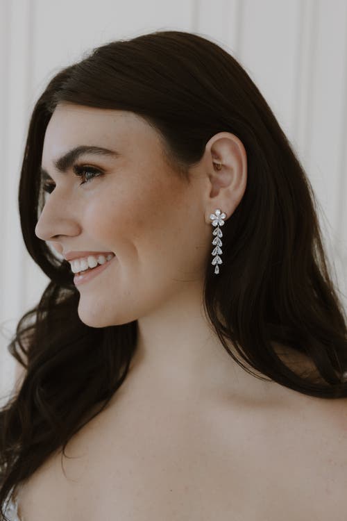 Untamed Petals Devotion Crystal Drop Earrings In Red