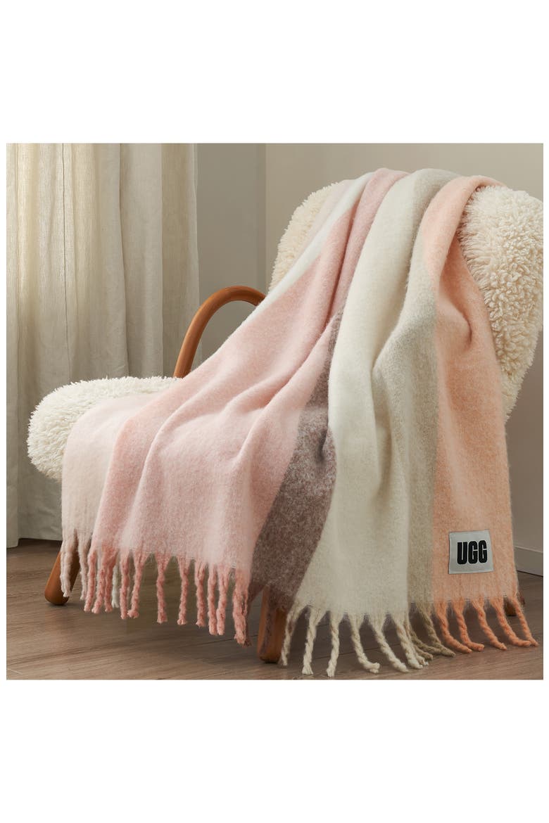 Calyx Throw Blanket, Alternate, color, PANSY