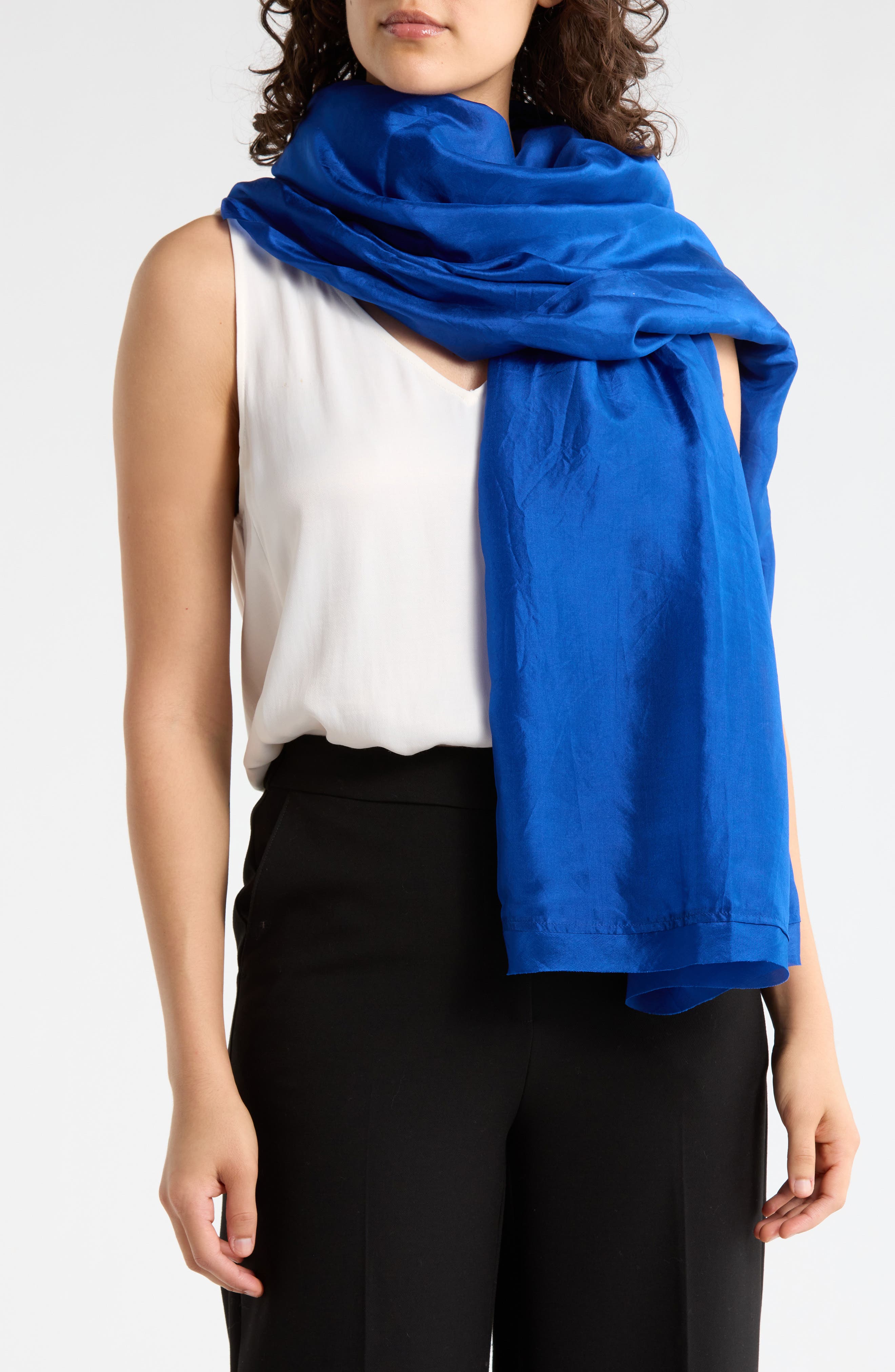 Eileen Fisher Washed Silk Scarf