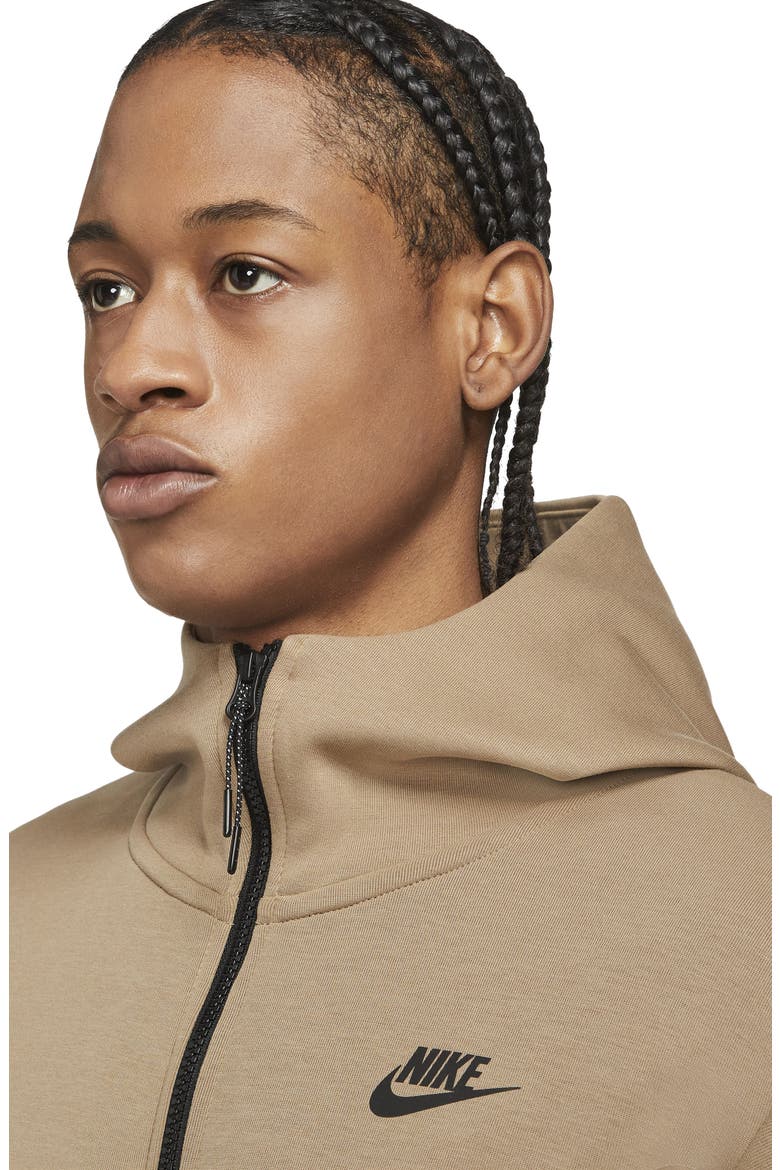 Sportswear Tech Fleece Zip Hoodie, Alternate, color, SANDALWOOD/ LIGHT BONE/ BLACK