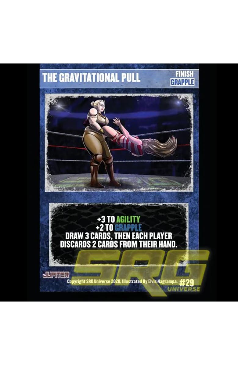 GTS Distribution Supershow Cosmic Crusader Jupiter Wrestling Card And Dice Game, 26 Players, Alternate, color, 