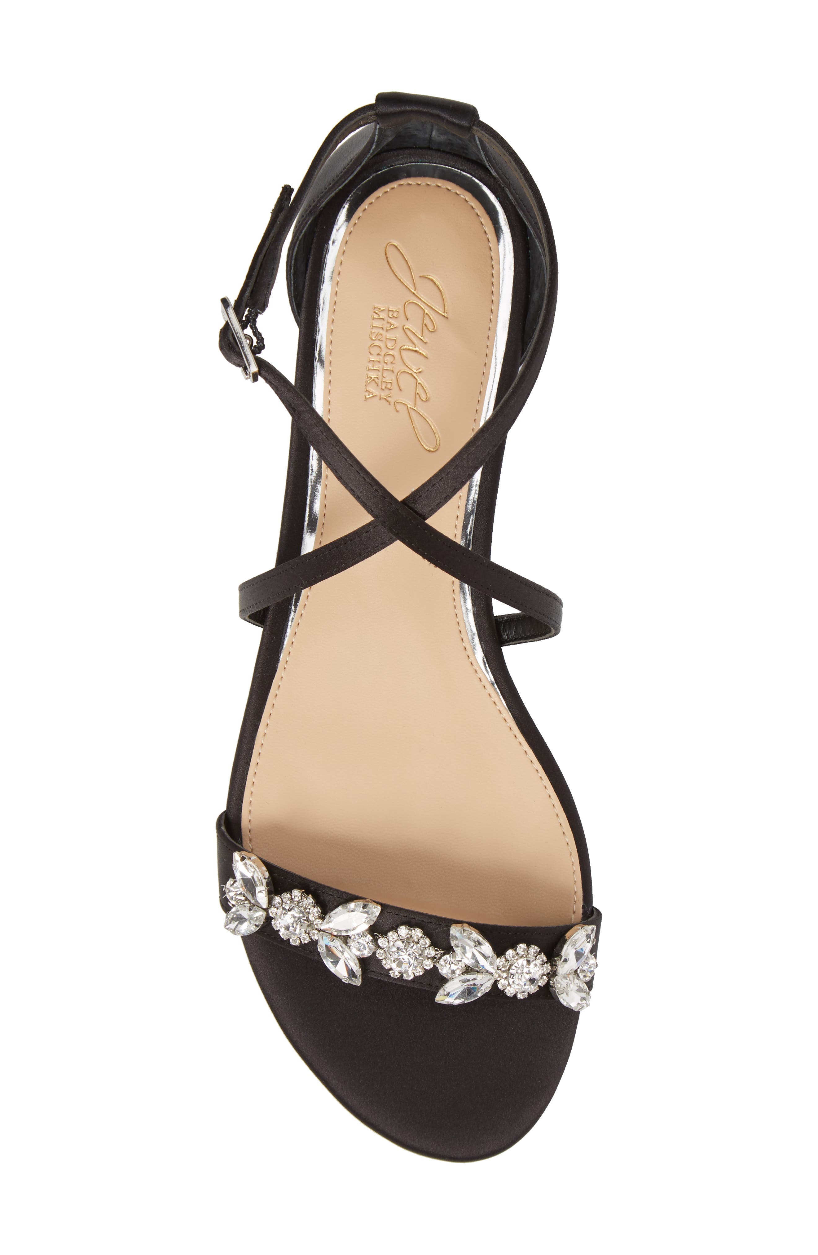 Jewel Badgley Mischka Tessy Embellished Sandal, Alternate, color, 