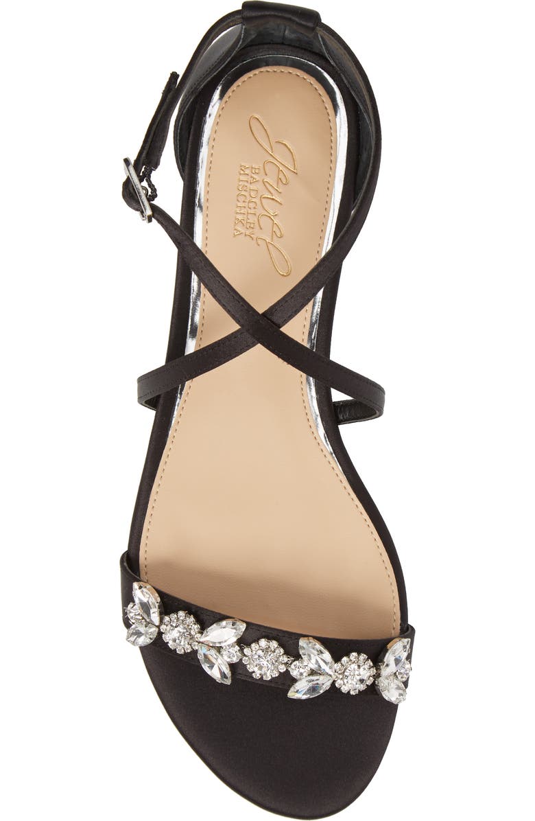 Jewel Badgley Mischka Tessy Embellished Sandal, Alternate, color,