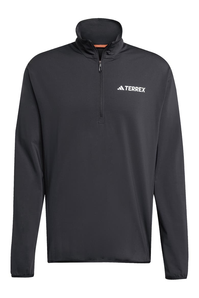 Climawarm Half Zip Tech Fleece Jacket, Alternate, color, BLACK