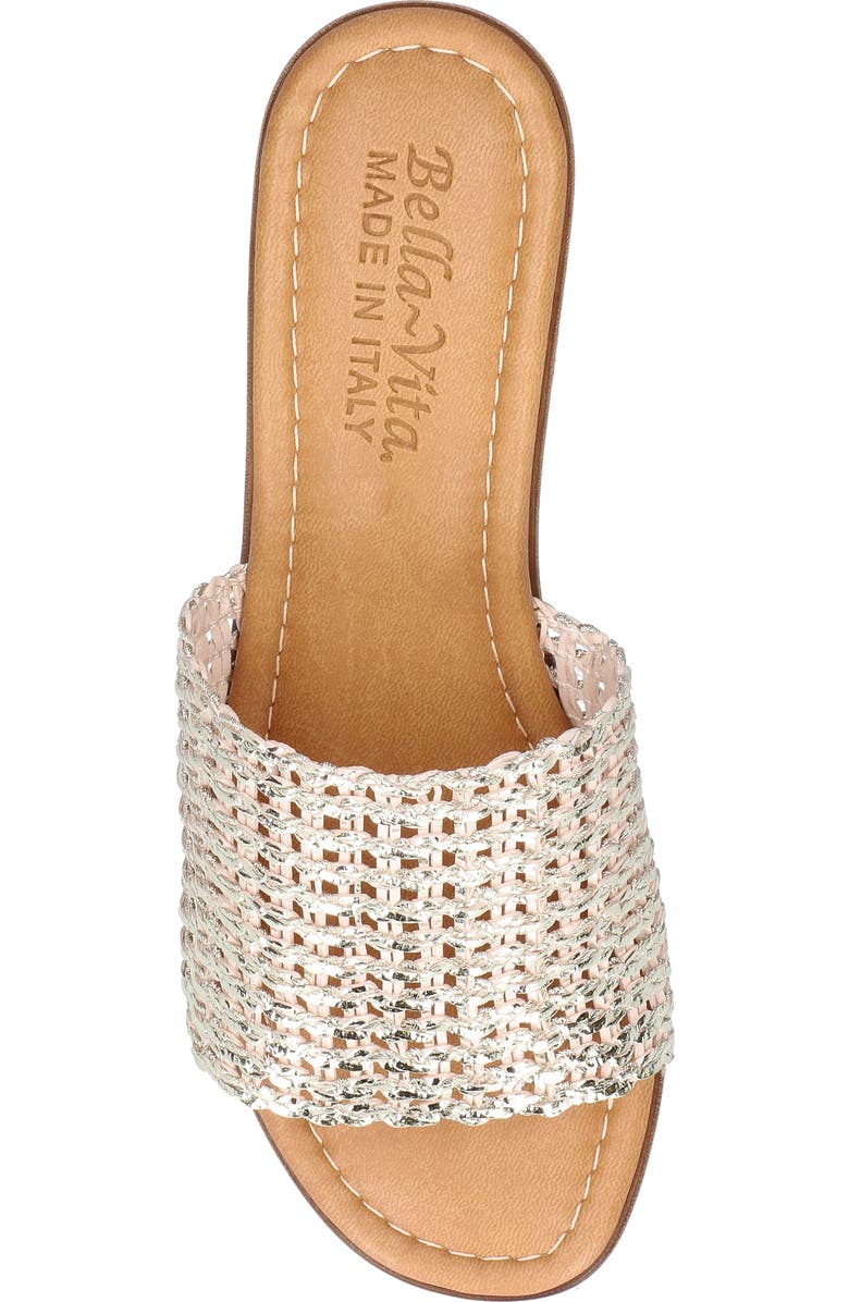 Bella Vita Eni-Italy Slide Sandal, Alternate, color, Gold Woven