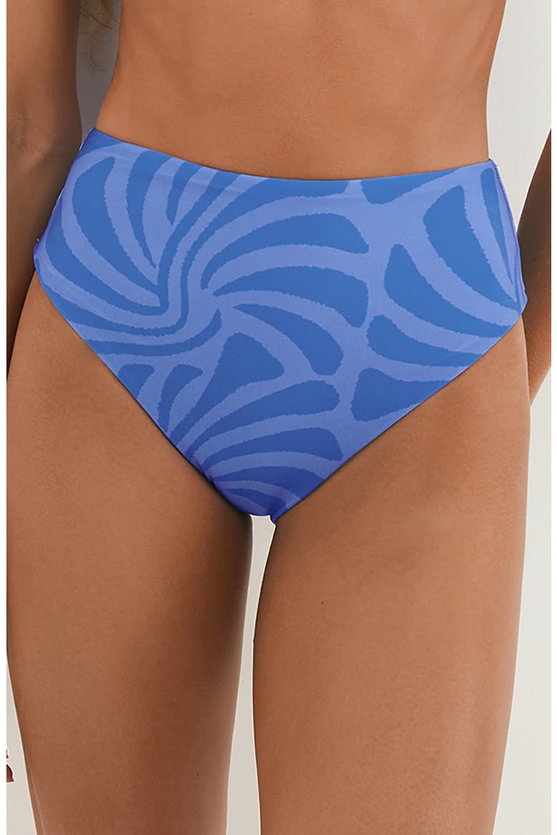 Neptune Bela High Waist Bikini Bottoms, Main, color, BLUE
